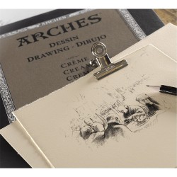 ARCHES DESSIN DRAWING CREAME PAPER 16 SHEETS 200G 100% COTON